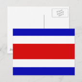 Flagge Costa Ricas Postkarte (Vorne/Hinten)