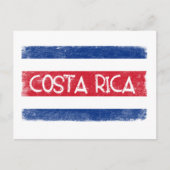 Flagge Costa Ricas Postkarte (Vorderseite)