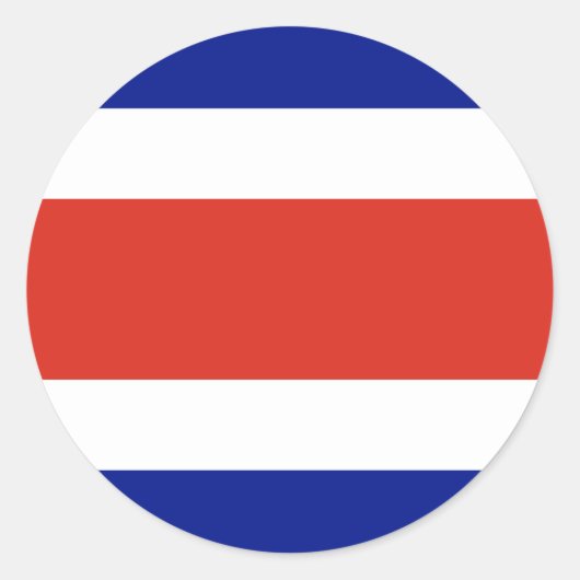 Flagge Costa Ricas Runder Aufkleber (Vorderseite)