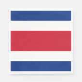 Flagge Costa Ricas Serviette (Vorderseite)