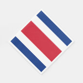 Flagge Costa Ricas Serviette (Ecke)