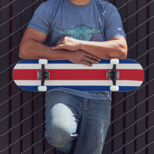 Flagge Costa Ricas Skateboard