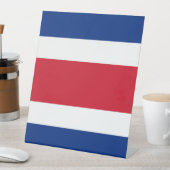 Flagge Costa Ricas Sockelschild (In Situ)