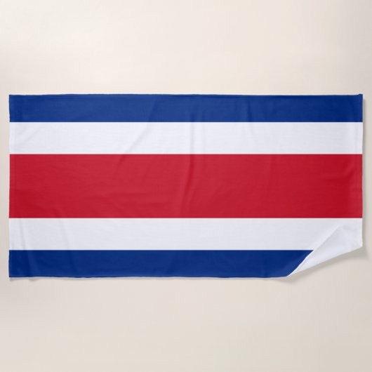 Flagge Costa Ricas Strandtuch (Vorderseite)