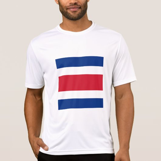Flagge Costa Ricas T-Shirt (Vorderseite)