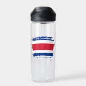 Flagge Costa Ricas Trinkflasche (Rückseite)