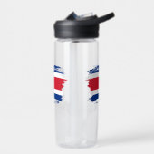 Flagge Costa Ricas Trinkflasche (Links)