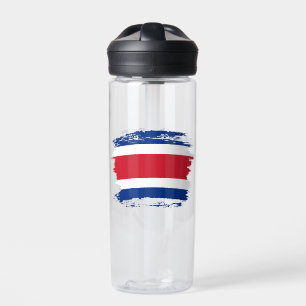 Flagge Costa Ricas Trinkflasche