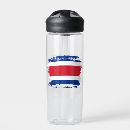 Flagge Costa Ricas Trinkflasche (Vorderseite)