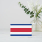 Flagge Costa Ricas Visitenkarte (Stehend Vorderseite)