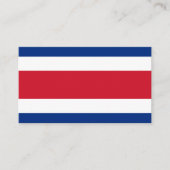 Flagge Costa Ricas Visitenkarte (Vorderseite)