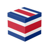 Flagge Costa Ricas Würfel (Rückseite Schrägansicht)