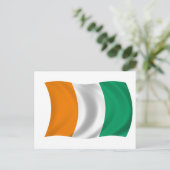 Flagge Côte d'Ivoires - Côte d'Ivoire Postkarte (Stehend Vorderseite)