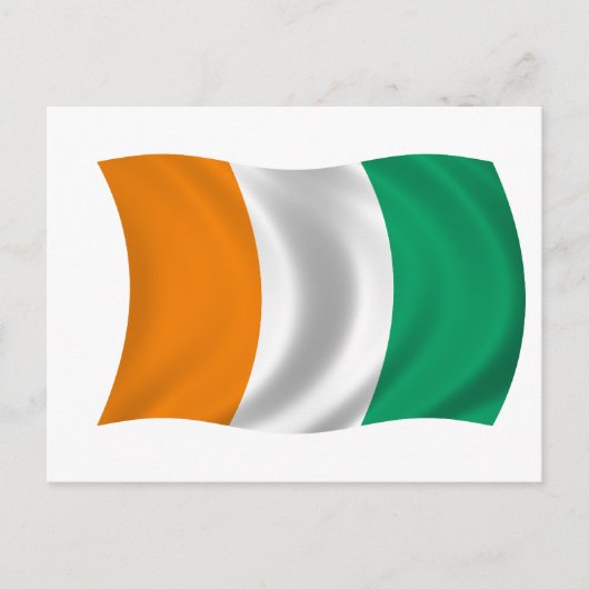 Flagge Côte d'Ivoires - Côte d'Ivoire Postkarte (Vorderseite)