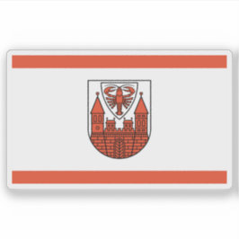 Flagge Cottbus, Deutschland Aufkleber