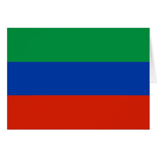 Flagge Dagestan (Vorderseite (Horizontal))