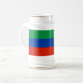 Flagge Dagestan Bierglas (Vorderseite Links)