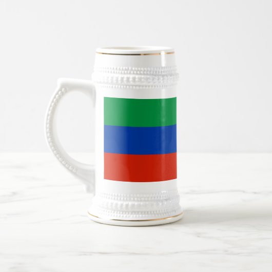 Flagge Dagestan Bierglas (Links)