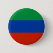 Flagge Dagestan Button (Vorderseite)