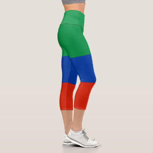 Flagge Dagestan Capri Leggings