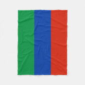 Flagge Dagestan Fleecedecke (Vorderseite)
