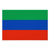 Flagge Dagestan Fotodruck (Vorne)