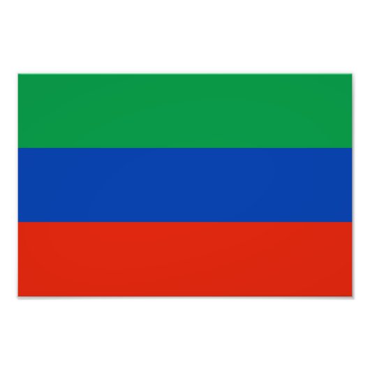 Flagge Dagestan Fotodruck (Vorne)
