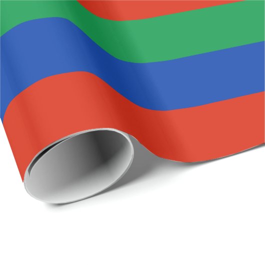 Flagge Dagestan Geschenkpapier (Rolleneckpunkt)