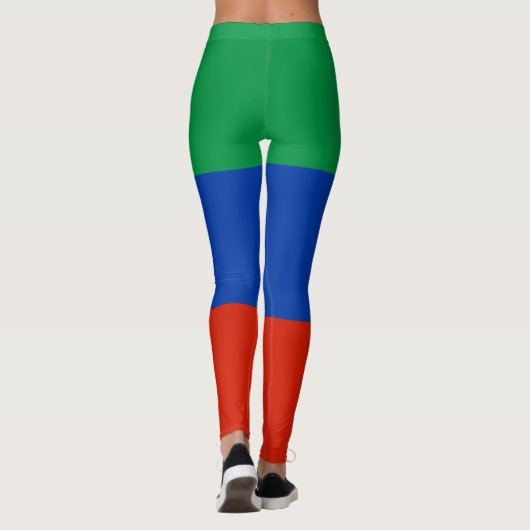 Flagge Dagestan Leggings (Rückseite)