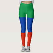 Flagge Dagestan Leggings (Vorderseite)