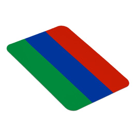 Flagge Dagestan Magnet (Rechte Seite)