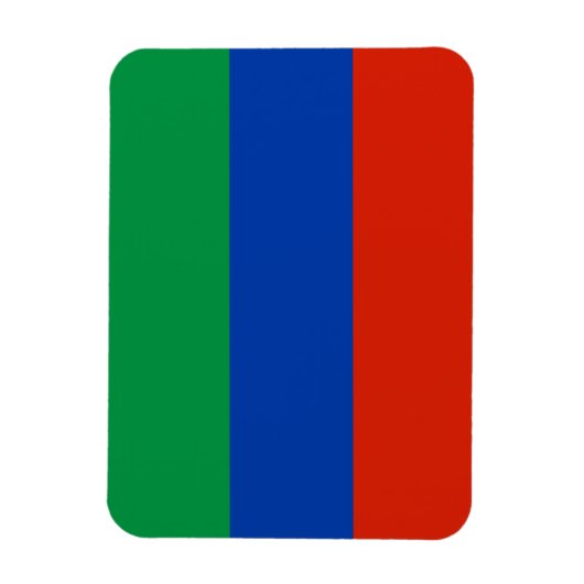 Flagge Dagestan Magnet (Vertikal)