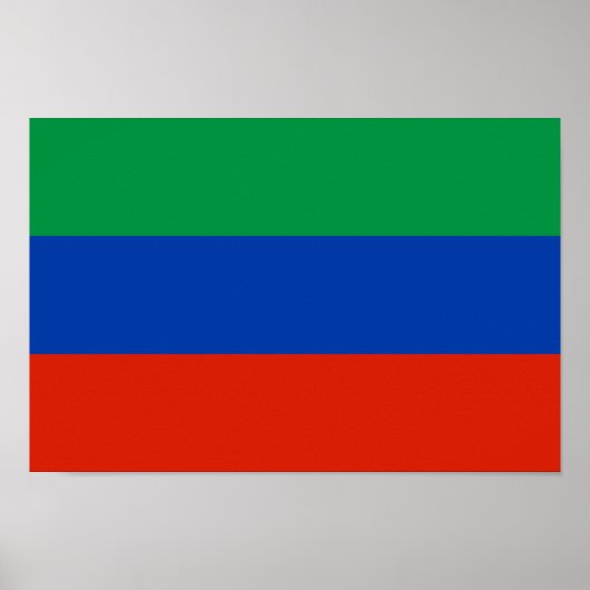 Flagge Dagestan Poster (Vorne)