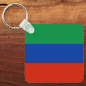 Flagge Dagestan Schlüsselanhänger (Vorderseite)