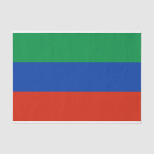 Flagge Dagestan Seidenpapier