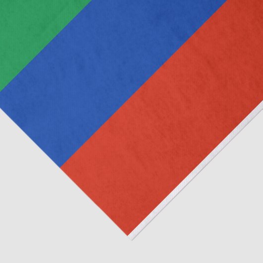 Flagge Dagestan Seidenpapier (Ausschnitt)