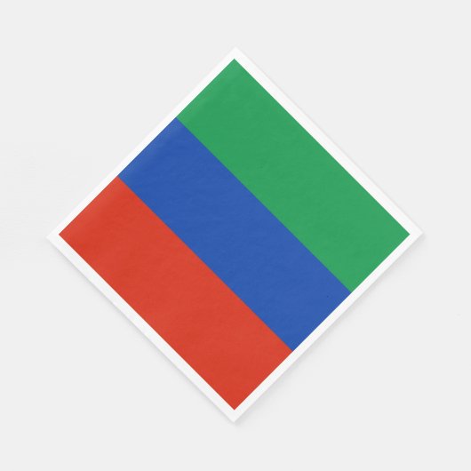 Flagge Dagestan Serviette (Ecke)