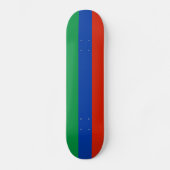 Flagge Dagestan Skateboard (Vorderseite)