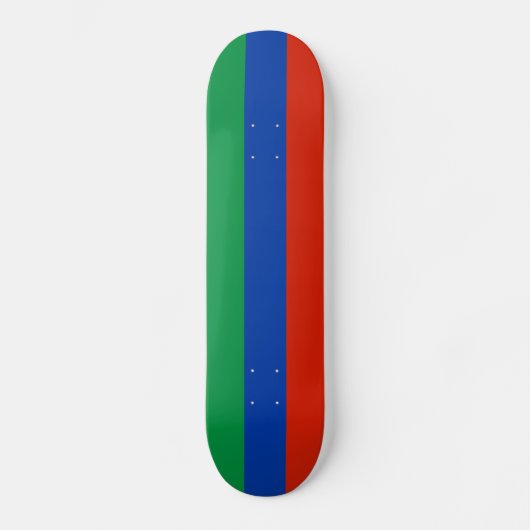Flagge Dagestan Skateboard (Vorderseite)