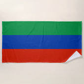 Flagge Dagestan Strandtuch (Vorderseite)