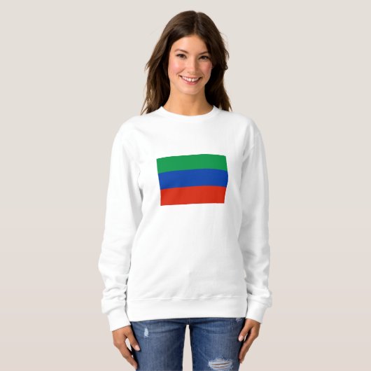 Flagge Dagestan Sweatshirt (Vorne ganz)