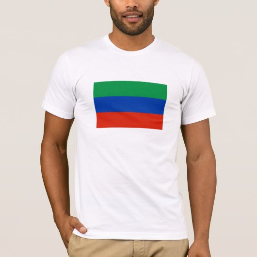 Flagge Dagestan T-Shirt (Vorderseite)