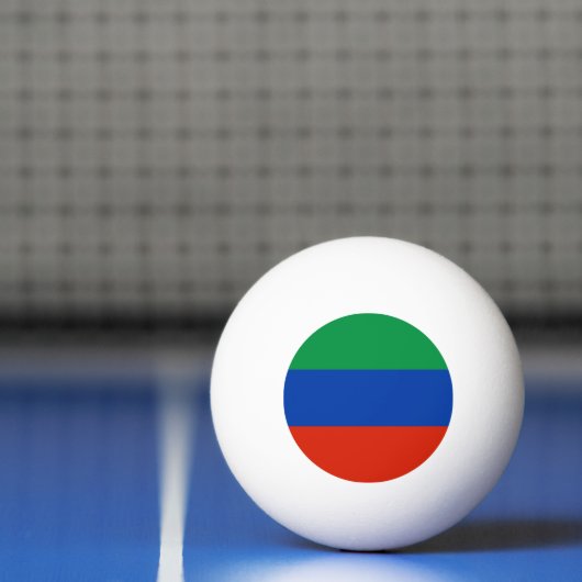 Flagge Dagestan Tischtennisball (Netto)