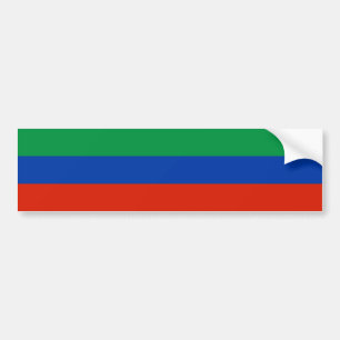 Flagge Dagestans Autoaufkleber