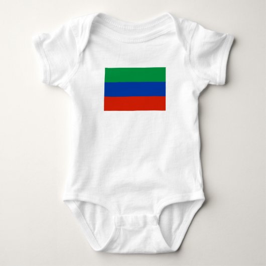 Flagge Dagestans Baby Strampler (Vorderseite)