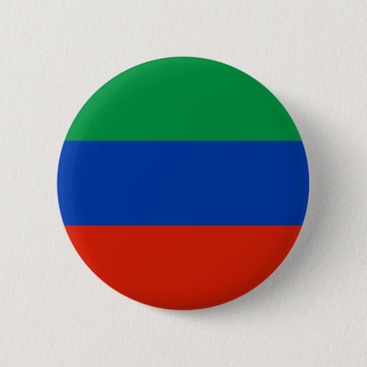 Flagge Dagestans Button (Vorderseite)