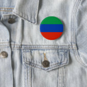 Flagge Dagestans Button (Beispiel)