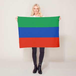 Flagge Dagestans Fleecedecke