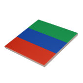 Flagge Dagestans Fliese (Seite)