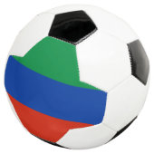 Flagge Dagestans Fußball (Dreiviertel)